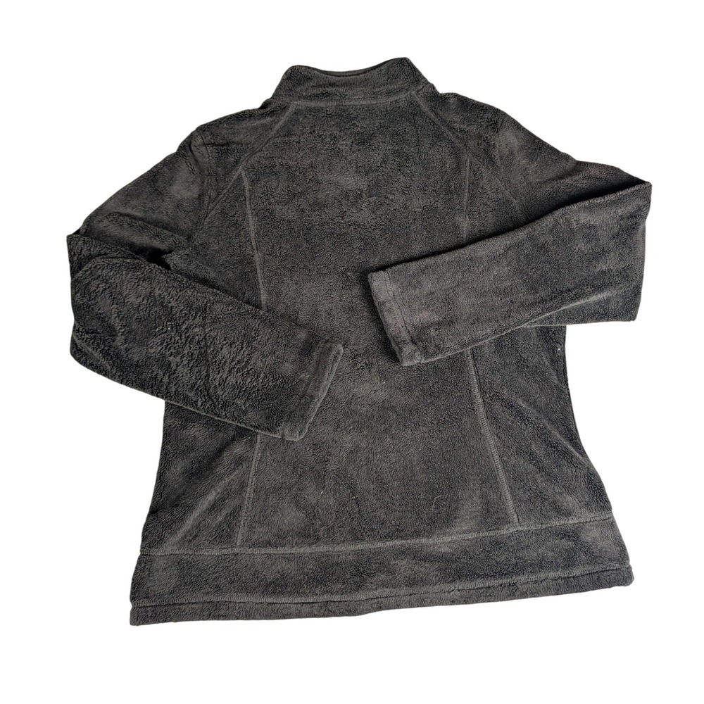 The North Face Osito Full Zip Fleece Jacket Charcoal Gray Womens L High Pile - Picture 3 of 9